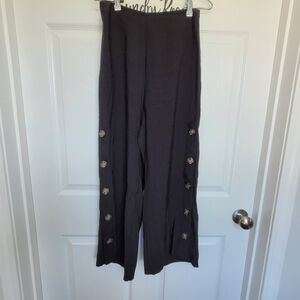 Essue Wide Leg Pants Small Womens Button Side Casual Dress